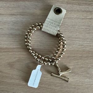 NWT Gold initial bracelet K from Anthropologie